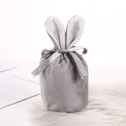 Velvet Bunny Ear Gift Bags for Easter Party Treats