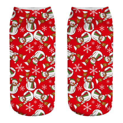 New 3D Printed Christmas Socks for Women