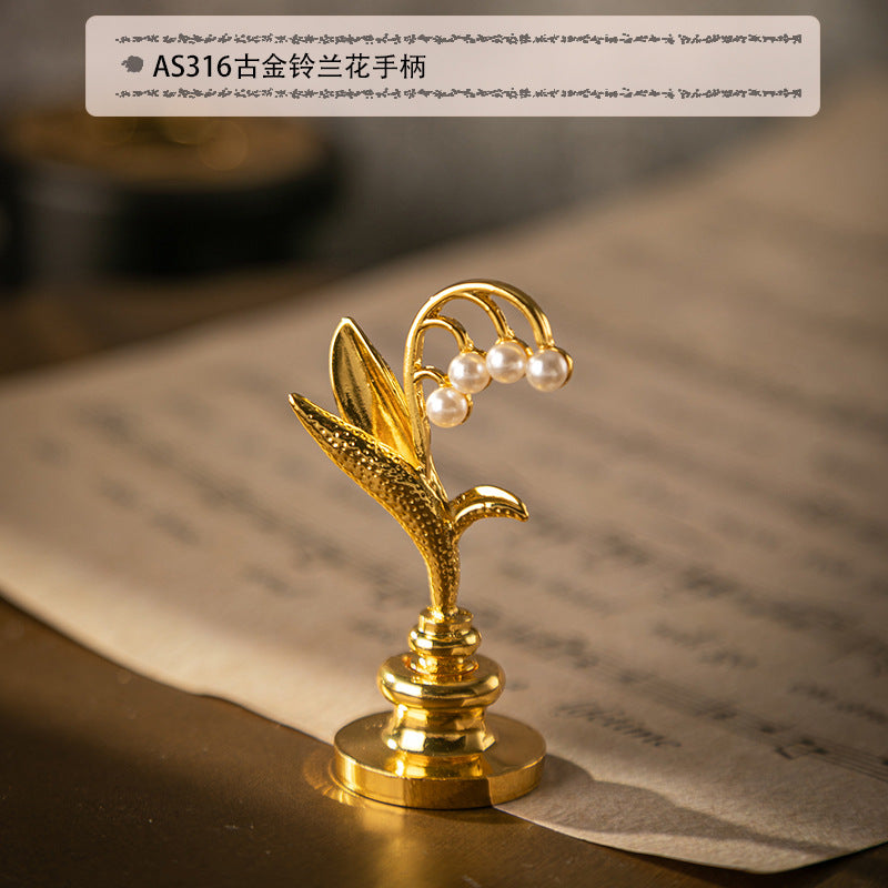 Custom Resin Alloy Wax Seal Handle Set for Magic Academy