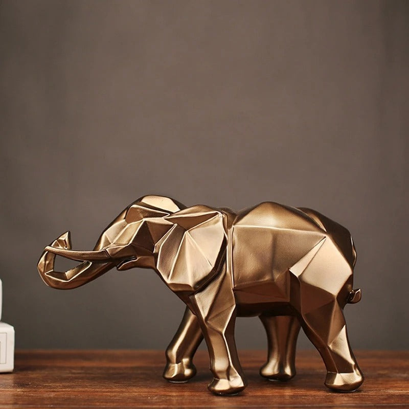 Geometric Faceted Elephant Home Decor Creative Gift