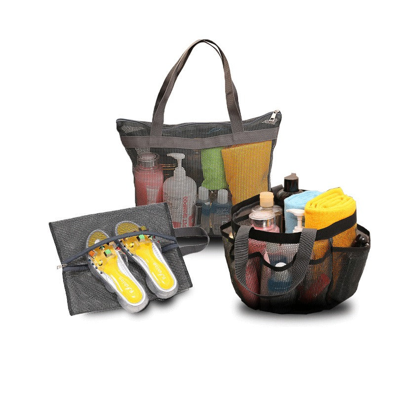 Portable Mesh Beach Tote Bag