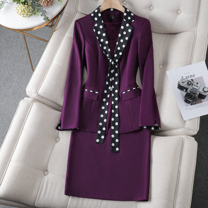 High Quality Red Formal Suit for Women Business Attire