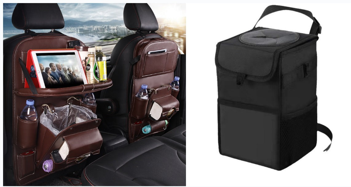 PU Leather Car Seat Back Organizer