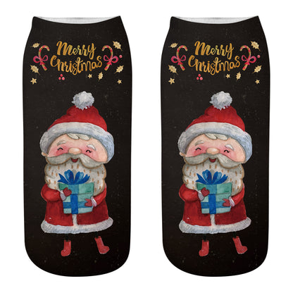 New 3D Printed Christmas Socks for Women