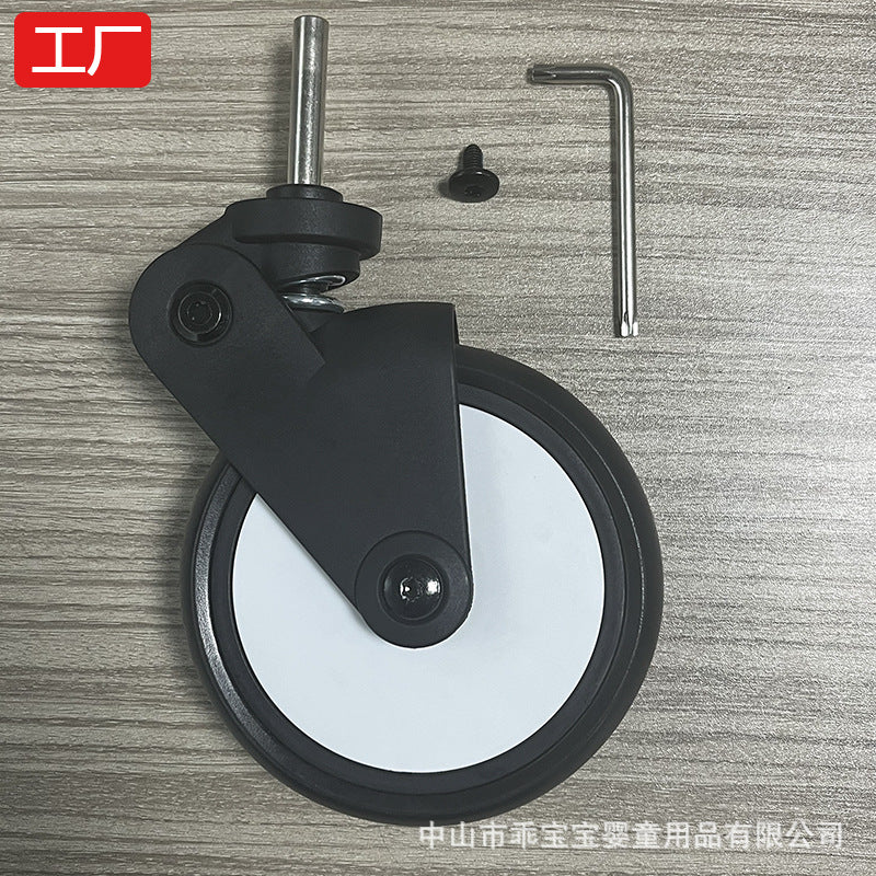 YOYO Baby Stroller Wheels with Rubber Tires and Bearings