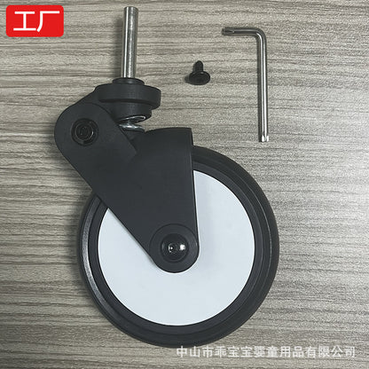 YOYO Baby Stroller Wheels with Rubber Tires and Bearings