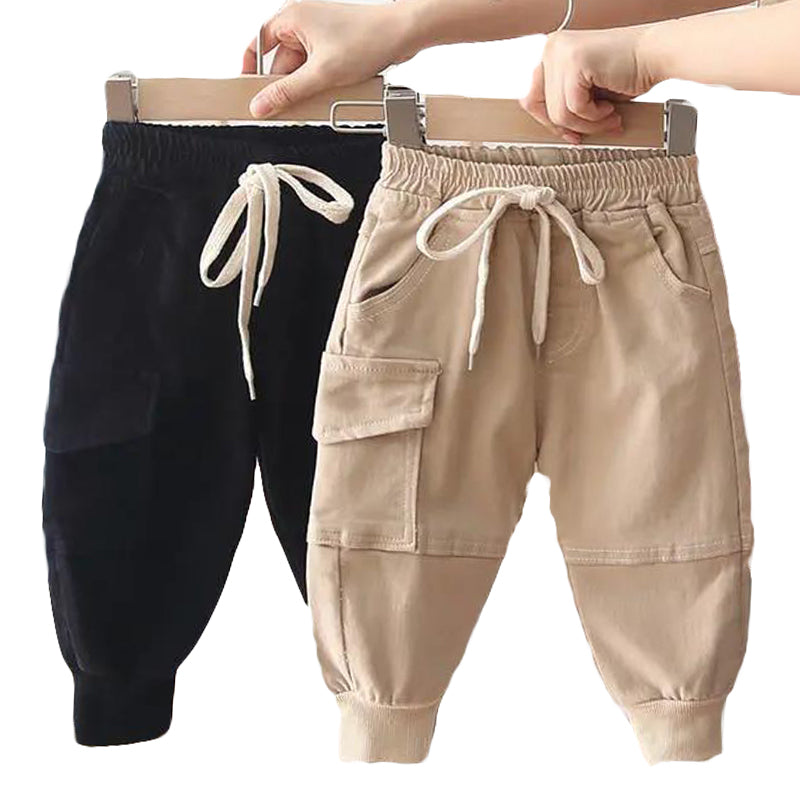 New Cotton Cargo Pants for Boys - Casual Sport Trousers
