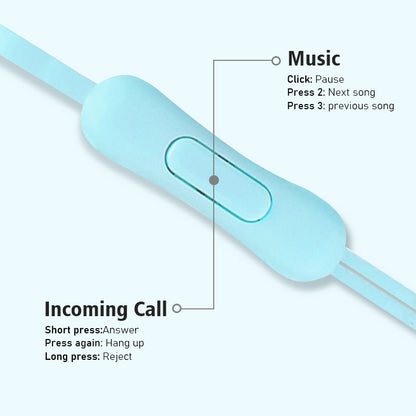 Macaron U19 Wired Earphones with Microphone and Stereo