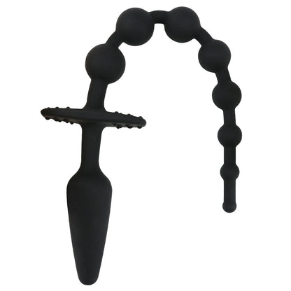 Silicone Beaded Anal Plug Prostate Massager
