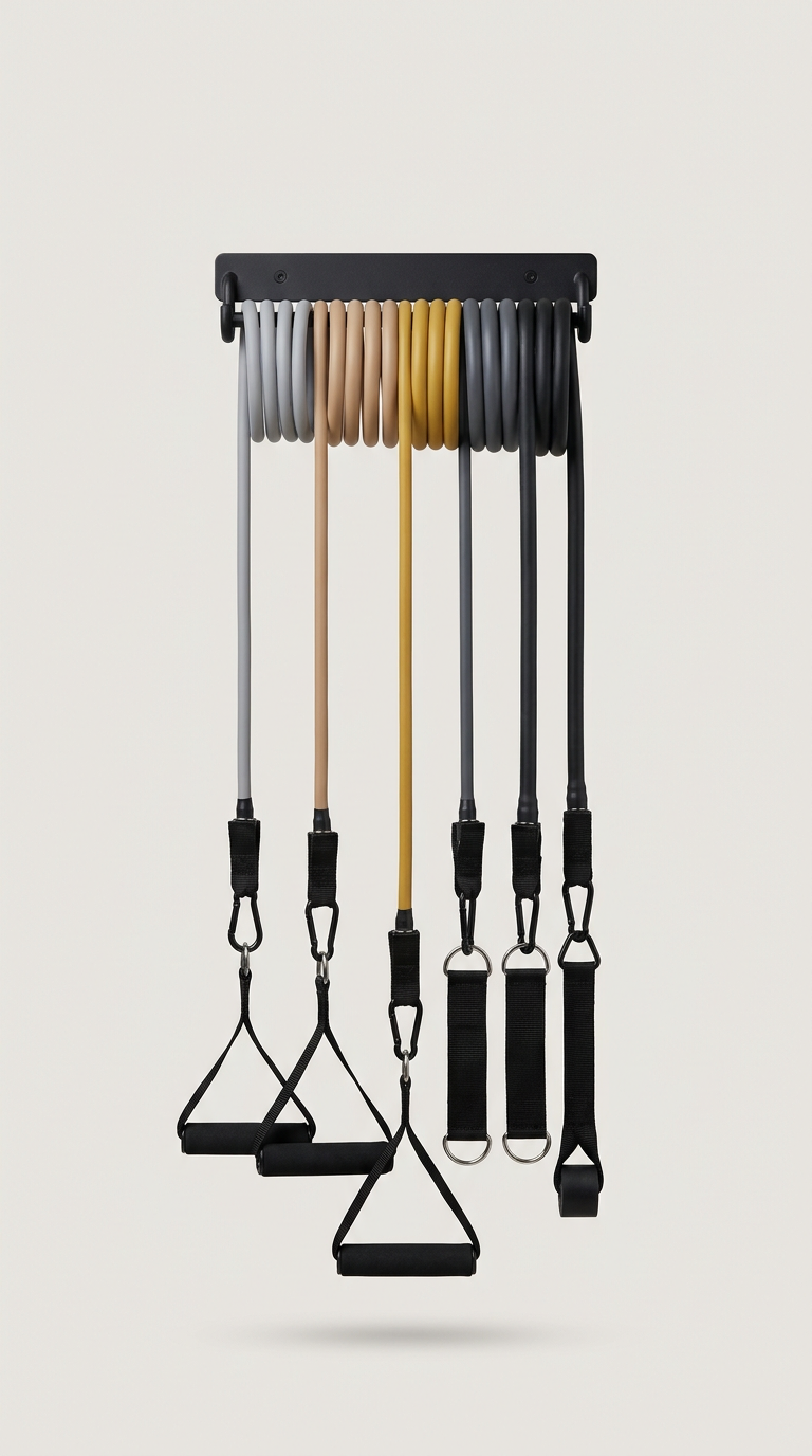 Fitness resistance bands in premium textiles