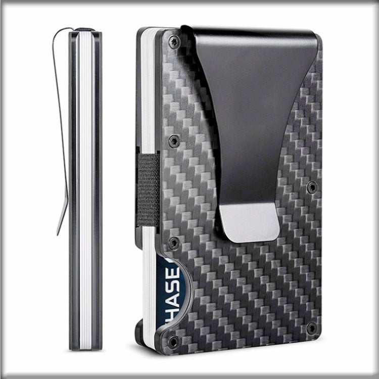 RFID Blocking Carbon Fiber Wallet and Card Holder