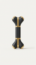 Pet chew toy with gold details