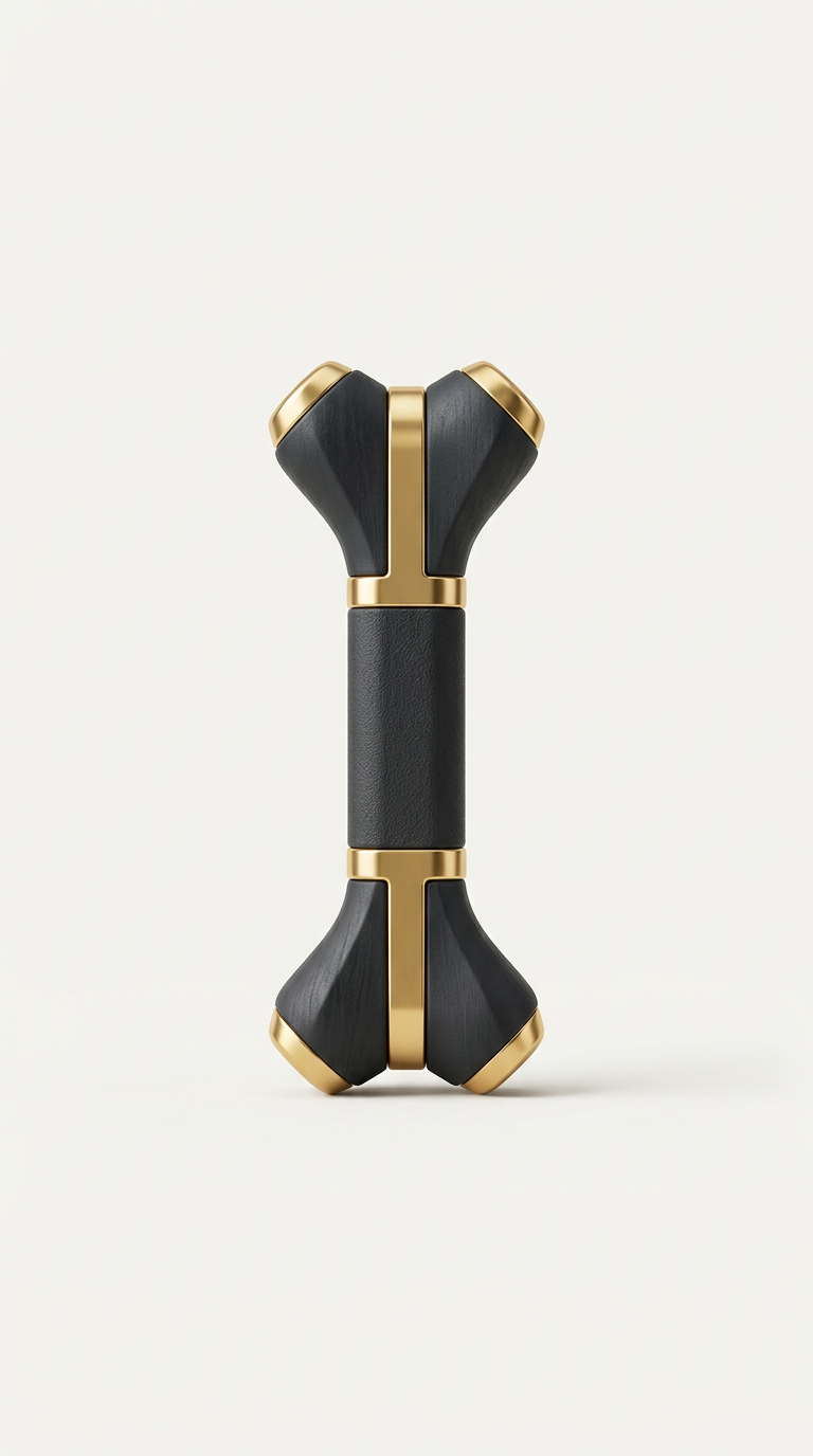 Pet chew toy with gold details