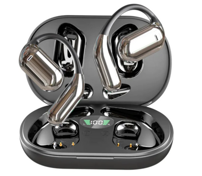 Ear-Mounted Bluetooth Headset with LED Display (One Set)