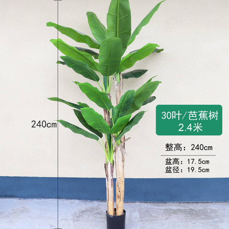 European Style Faux Traveler's Banana Tree Décor