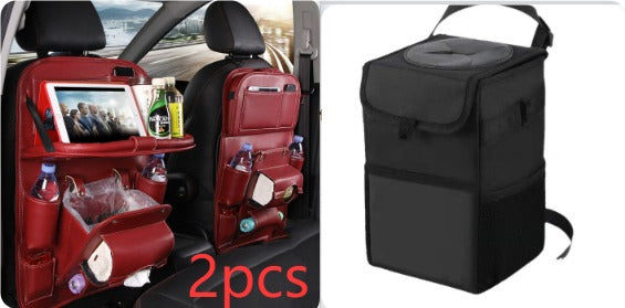 PU Leather Car Seat Back Organizer