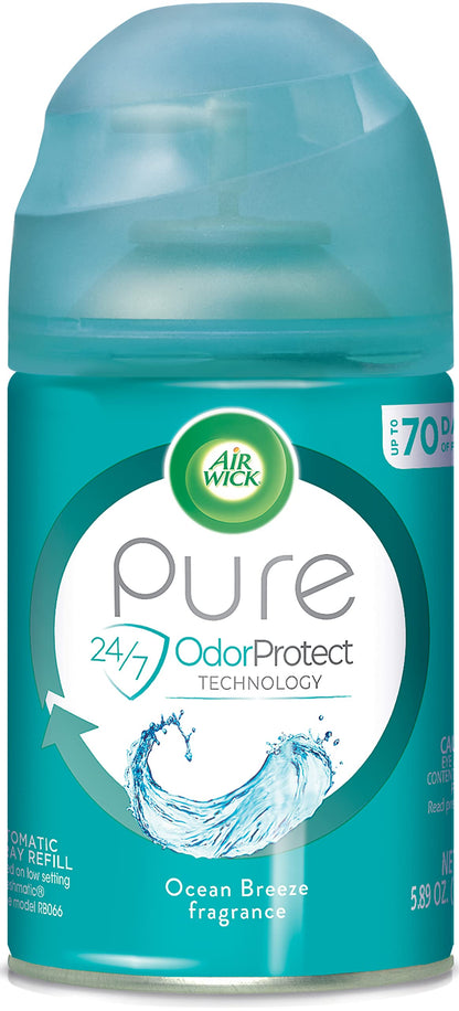 Air Wick Automatic Air Freshener Spray Refill 1ct Ocean Breeze Odor Neutralization Essential Oils