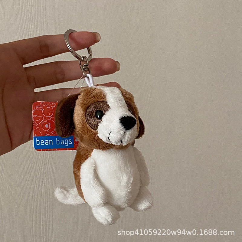 Cute Plush White Sheep Keychain Couple Pendant
