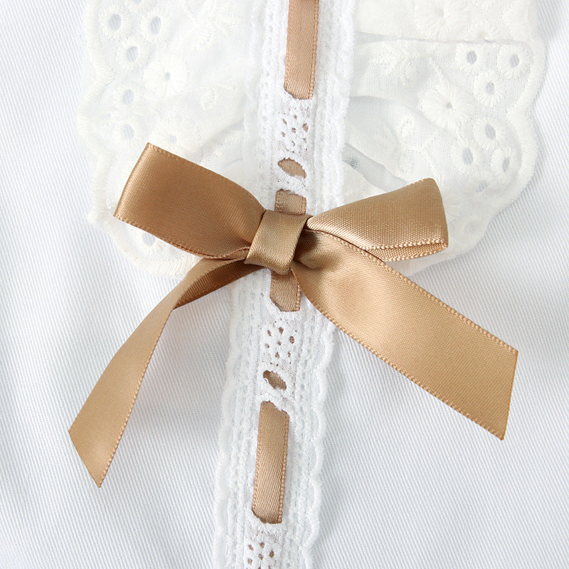 2pcs Set Baby Girl's Summer Dress with Bow Headband