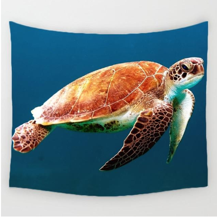 Turtle Tapestry Wall Hanging Decor