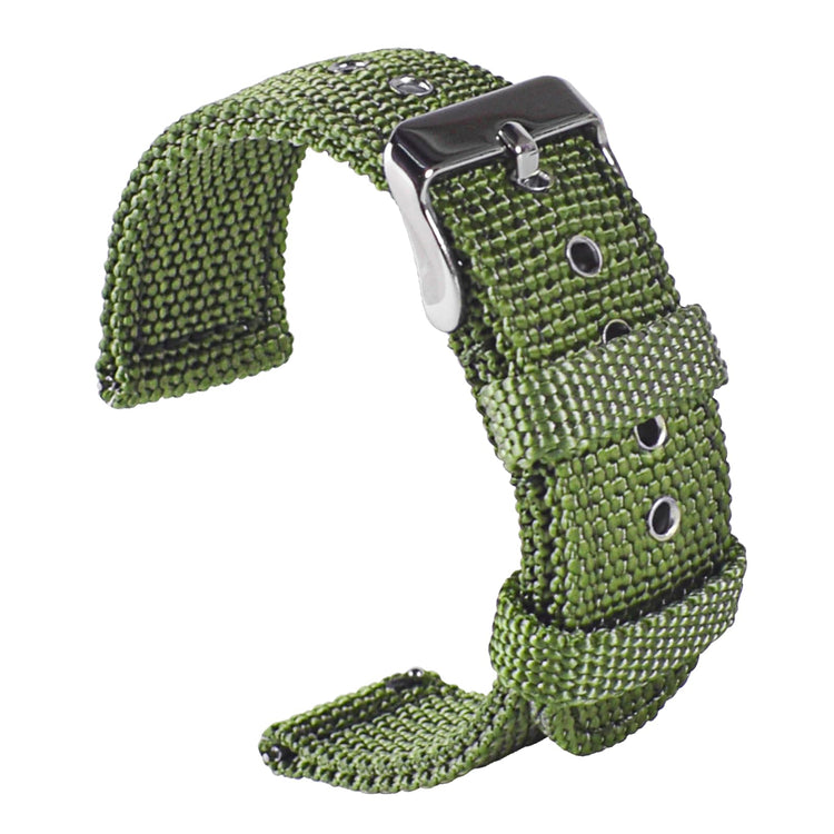uEmoh Watch Bands Quick Release Nylon Watch Straps for Men Women Watch Bands of Multiple Colors & Width(18mm 20mm 22mm) (22mm Blackish Green)